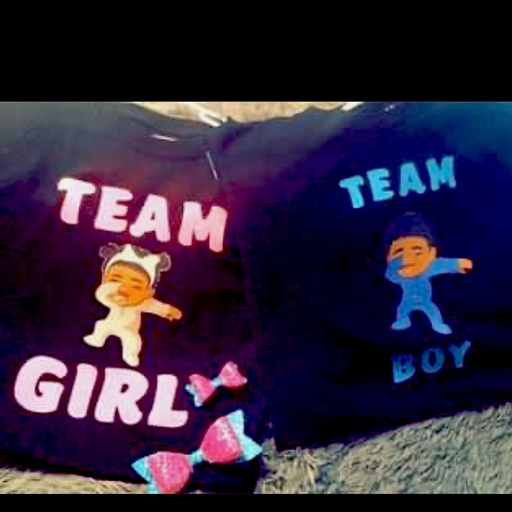 Family Gender reveal shirts(4)